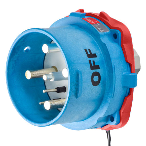 63-98047-262 - DSN150 INLET POLY BLUE SIZE 5 TYPE 4X IP 69 3P+N+G 150A 277/480 VAC 60 Hz +2 AUX